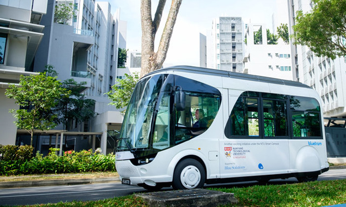 Ultra-fast charging electric shuttle launched by NTU and BlueSG