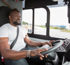 Study finds new steering technology reduces bus driver work-related injuries