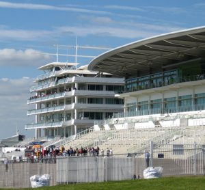 Epsom racecourse is now a vaccination hub in London