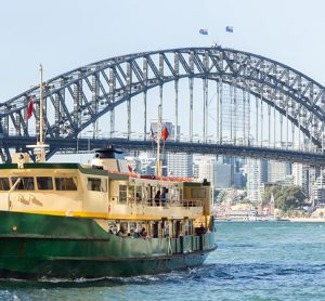 Sydney's ferries cross the paramatta river