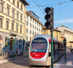 A tram in Florence
