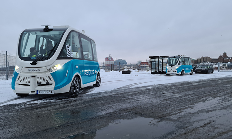 Autonomous electric shuttles in the city of Gothenburg