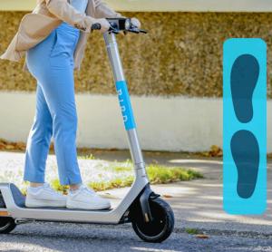 Bird’s increased footboard size improves scooter safety and stability
