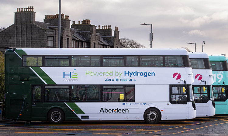 hydrogen buses aberdeen
