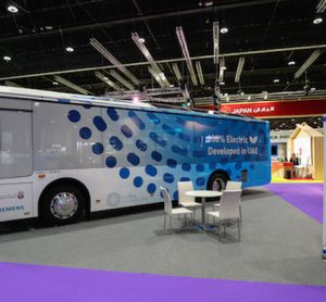 Locally manufactured all electric Eco-Bus has been unveiled by Masdar