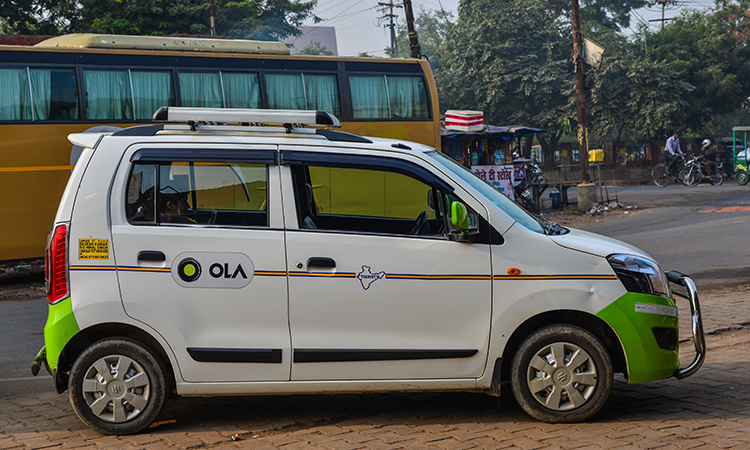 Ola vehicle in Agra, india
