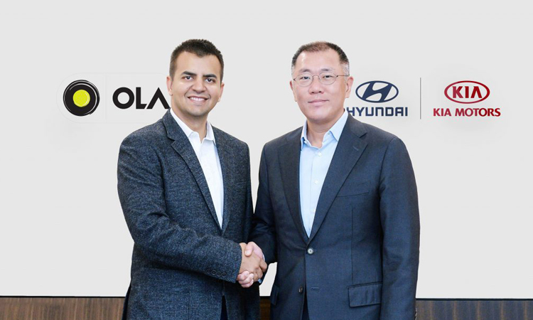 Ola receives $300 million from Hyundai and Kia to develop EV fleet