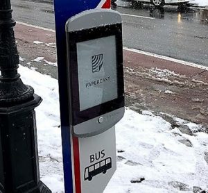 First smart bus stop in Japan delivered by E Ink and Papercast