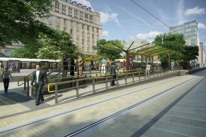 Plans to redeveloped St Peter’s Square Metrolink stop