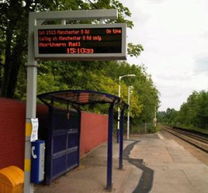 Real time information at stations across Greater Manchester